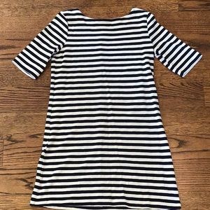 Striped knit dress